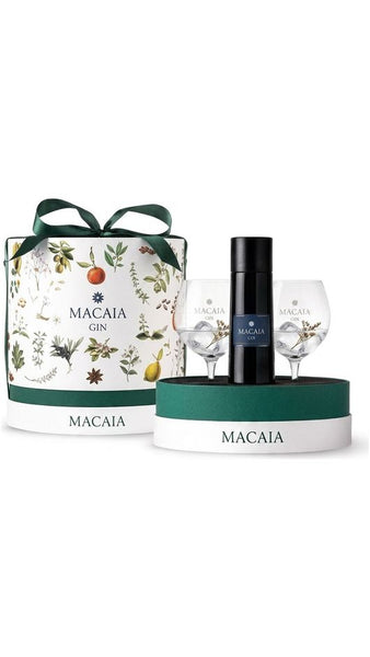 Gin Navy Strength + 2 Calici - Cappelliera Bianca 50cl - Macaja