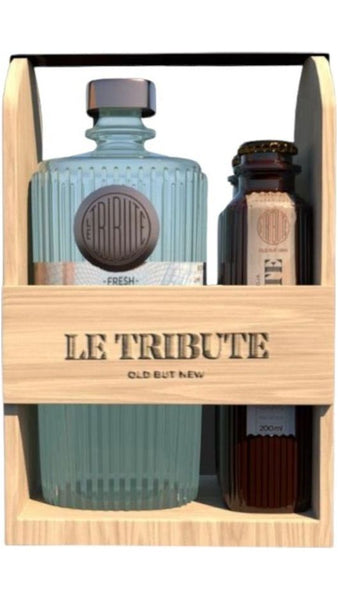 Wooden Pack Gin 43% 70cl + 2 Toniche - Le Tribute
