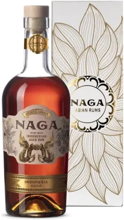 Indonesian Rum Anggur Red Wine Cask Finish - Astuccio Fiore di Loto 70cl - Naga