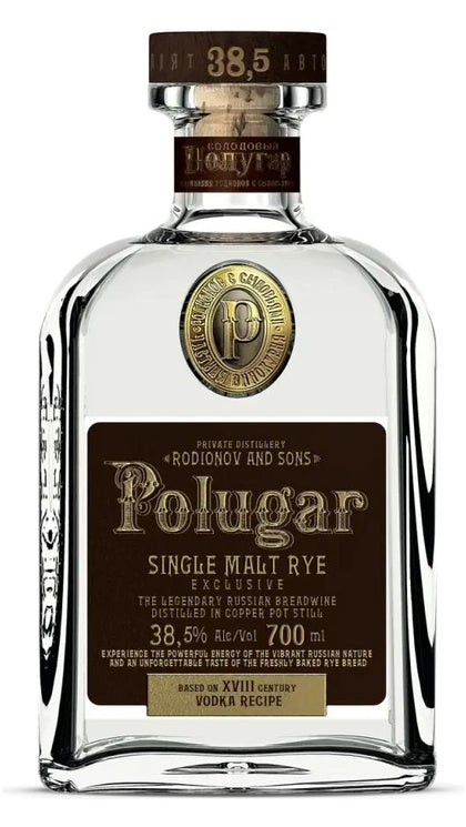 Vodka Single Malt Rye 70cl - Astuccio - Polugar