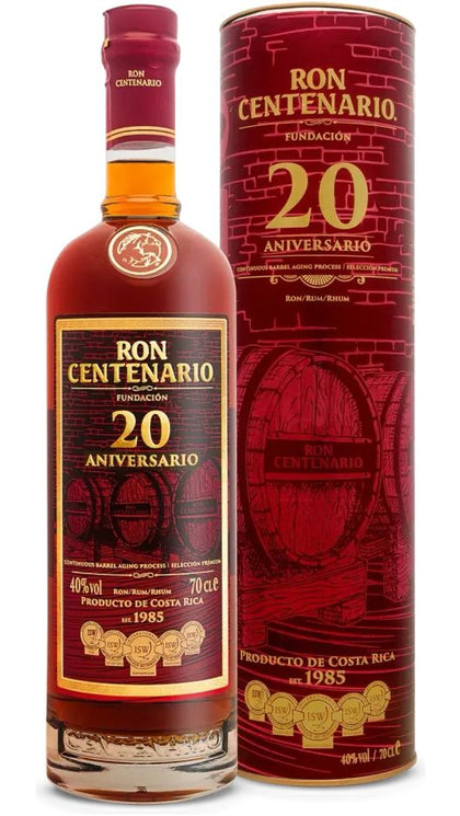 Rum 20 Aniversario Fundaciòn 70 cl - Astucciato - Ron Centenario