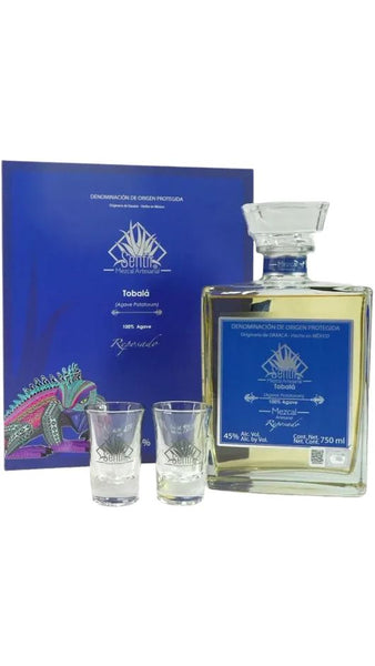 Mezcal Tobala Reposado + 2 bicchieri 70cl - Gift Box - Sentir