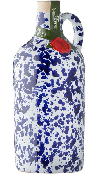 Olio Extravergine di Oliva - Orcio Fantasia Blu - 500ml - Galantino