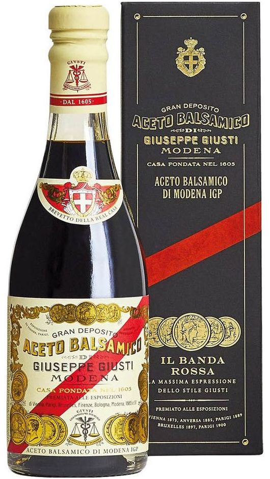 Aceto Balsamico 250ml - Medaglia d'Oro Banda Rossa - Giuseppe Giusti