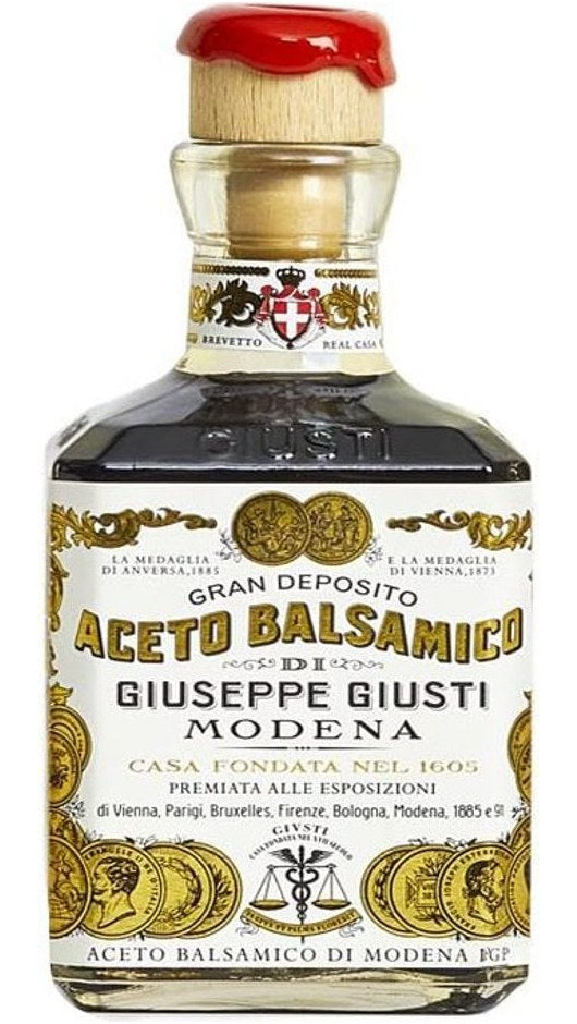 Aceto Balsamico di Modena IGP 250ml - 2 Medaglie d'Oro - Biologico - Cubica - Giuseppe Giusti