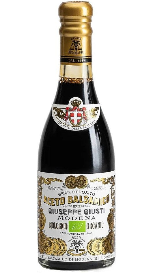 Aceto Balsamico di Modena IGP 250ml - 2 Medaglie d'Oro - Biologico - Giuseppe Giusti