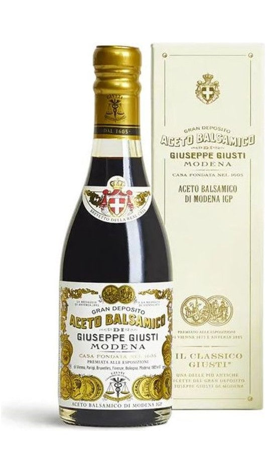 Aceto Balsamico di Modena IGP 250ml - 2 Medaglie d'Oro "Il Classico" - Astucciato - Giuseppe Giusti