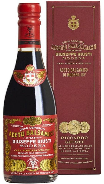 Aceto Balsamico di Modena IGP 250ml - 3 Medaglie d'Oro "Riccardo Giusti" - Astucciato - Giuseppe Giusti