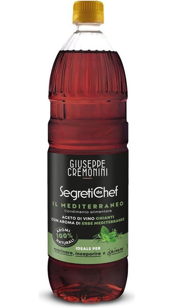 Aceto Condimento Mediterraneo 1Lt - PET - Confezione Da 12 Bottiglie - Olitalia