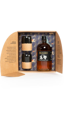 Akashi Meïsei - Special pack con 2 Glasses "japanese style" 50cl  - Akashi White Oak Distillery