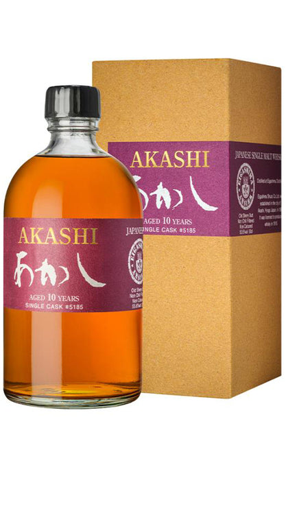 Akashi Single Malt 10 YO Sherry Cask - Invecchiato 10 Anni 50cl  Eingepackt - Akashi White Oak Distillery