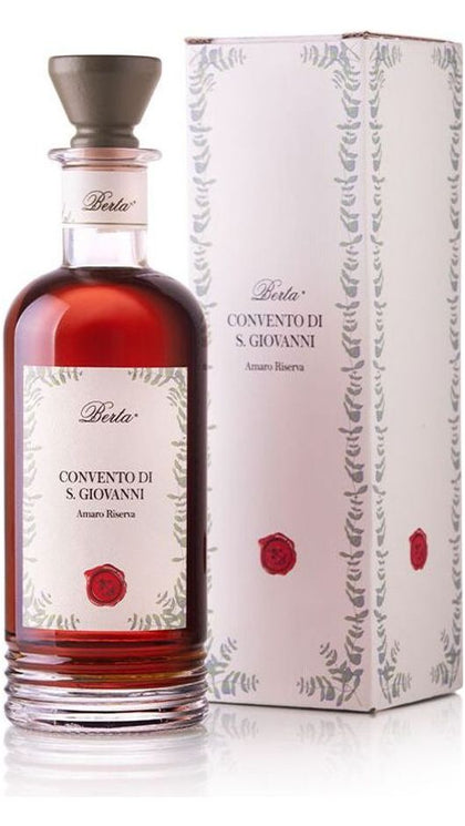 Amaro Riserva 70cl - Convento S. Giovanni - Astuccio - Distilleria Berta