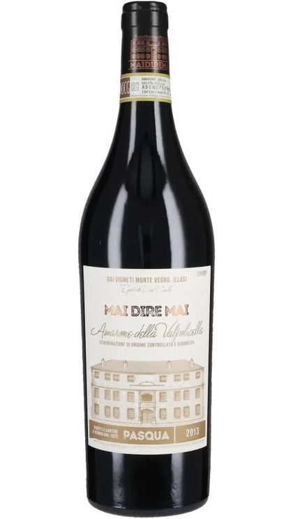 Amarone della Valpolicella DOCG - Mai Dire Mai - Cassa Legno - Pasqua
