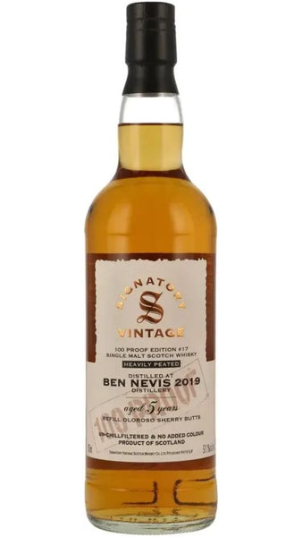 Whisky Ben Nevis 2019 5 yo Heavily Peated 100 Proof 70cl - Signatory