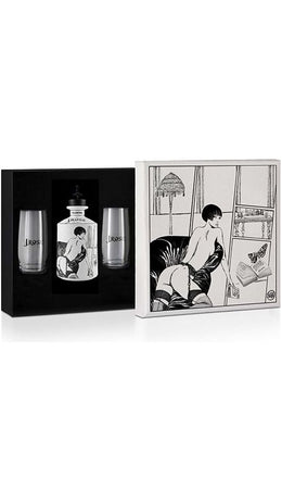 Luxury Box Con Cover Quadro + 1 Gin J. Rose Valentina 02 70cl + 2 Bicchieri