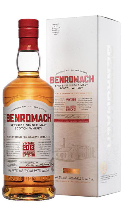 Benromach Cask Strength Batch n.1 - 70cl Boxed 2014 - Benromach Distillery