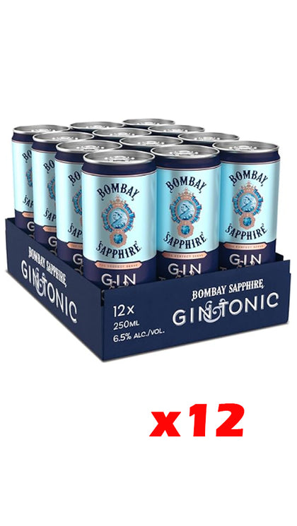 Bombay – Sapphire. Gin & Tonic – Verpackung cl 25 x 12 Dosen
