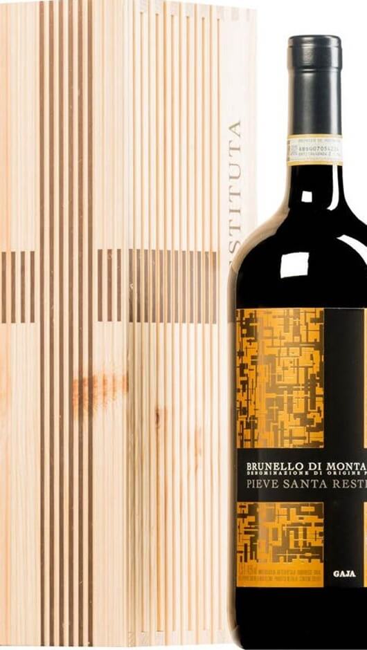 Brunello di Montalcino DOCG 2017 - MAGNUM - Cassa di Legno - Pieve Santa Restituta Gaja Bottle of Italy