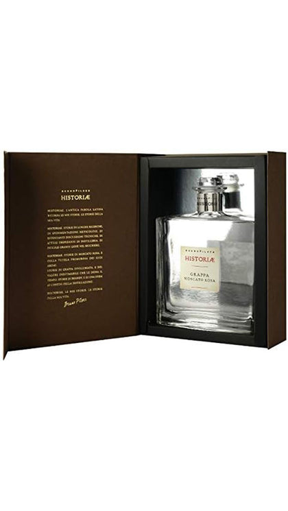 Bruno Pilzer Historiae - Grappa Moscato Rosa - 70cl - Boxed