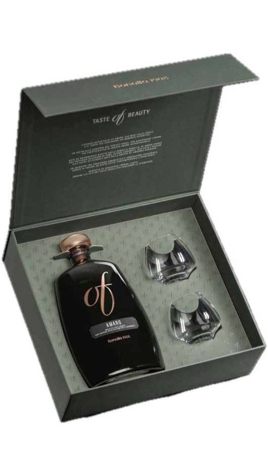 Amaro OF Capsule Collection - OF Amaro 70 cl + 2 Calici La Boule - Bonollo