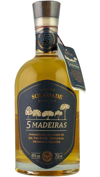 Cachaça Pura 5 Madeiras 70cl - Fazenda Soledade