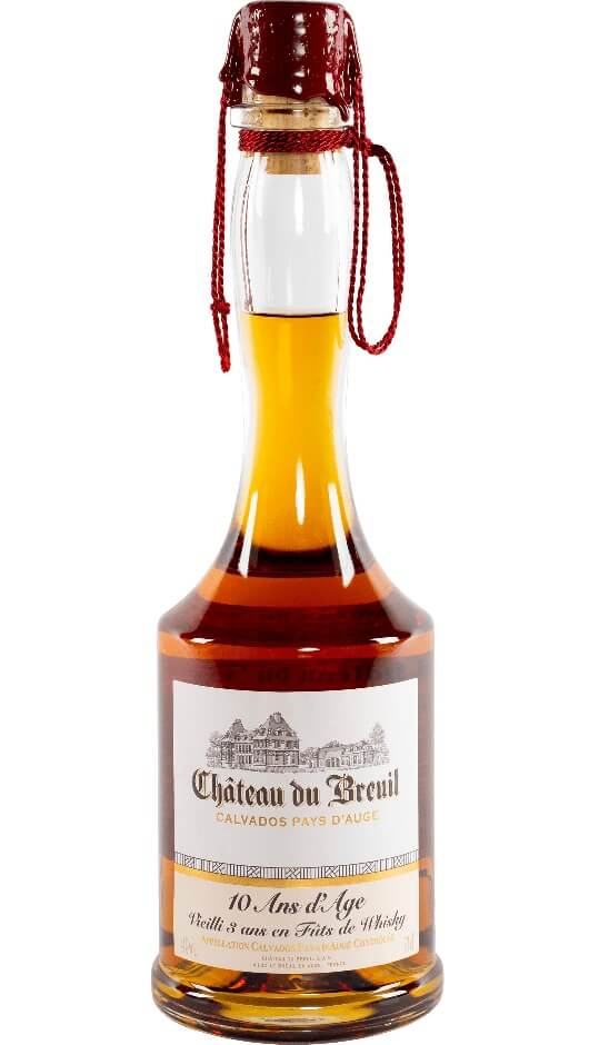 Calvados 10 ans d'âge fûts de Whisky - 70cl Boxed - Chateu Du Breuil