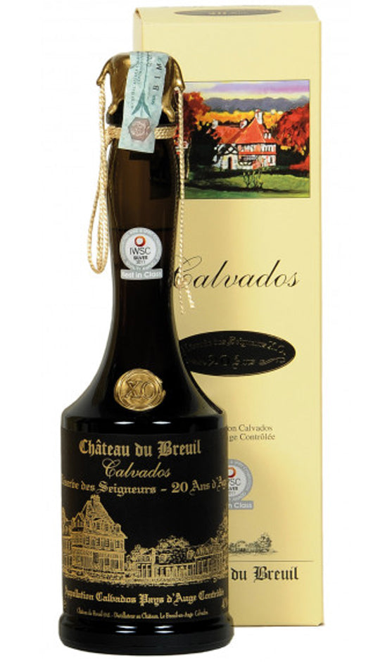 Calvados Réserve des Seigneurs X.O. - Invecchiato 20 Anni 70cl Eingepackt - Chateu Du Breuil