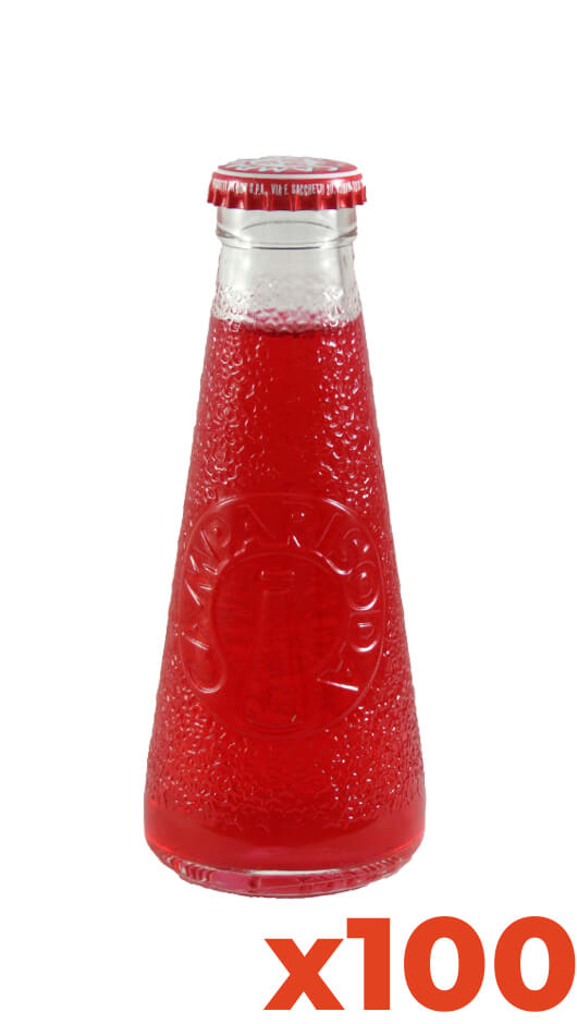 Campari Soda - Pack cl. 9.8 x 100 Bottles – Bottle of Italy