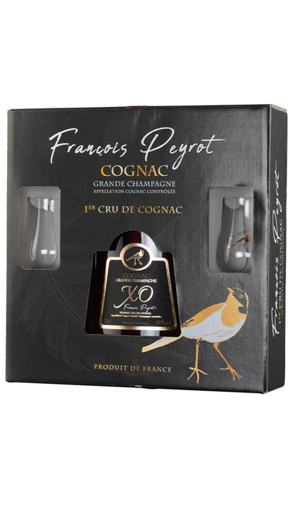 Carafe Cognac Grande Champagne X.O. - Special Pack 50cl  con due Glasses - Peyrot