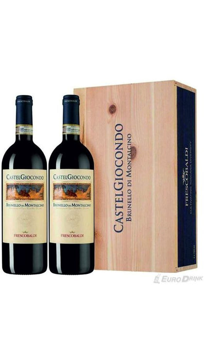 Cassa di Legno - 2 Bottiglie Brunello di Montalcino - Castelgiocondo