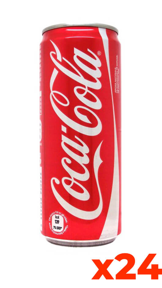 Coca Cola Package 33 x 24 Cans Sleek – Bottle of Italy