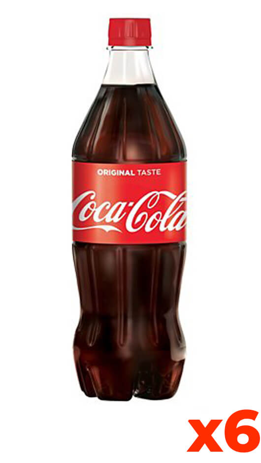 Coca Cola - Pet - Pack 1 l x 6 Bouteilles – Bottle of Italy