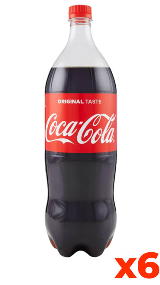 Coca Cola - Pet - Confezione lt. 1,5 x 6 Bottiglie – Bottle of Italy