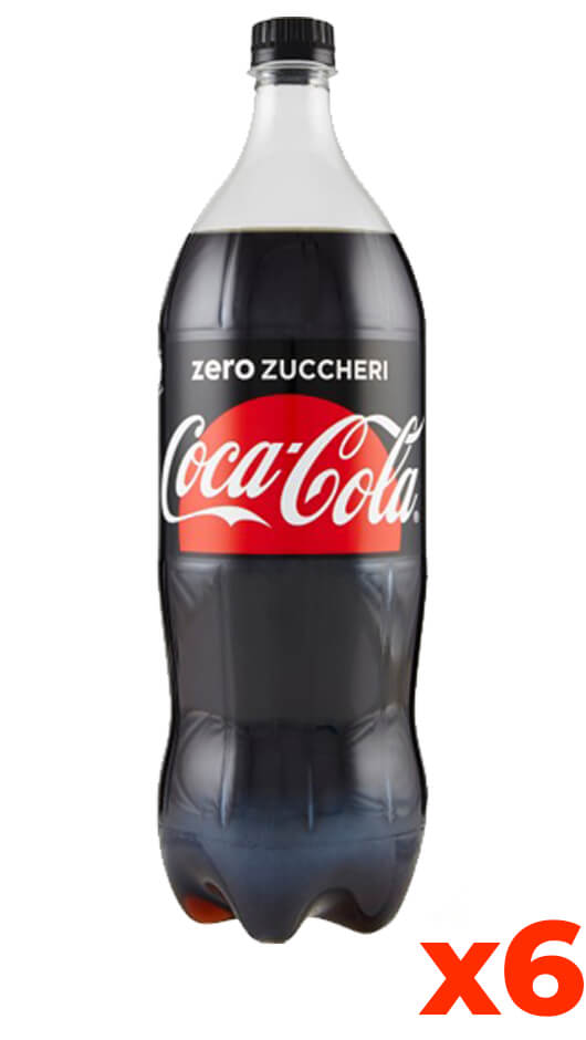 Coca Cola Zero - Pet - Confezione lt. 1,5 x 6 Bottiglie – Bottle of Italy