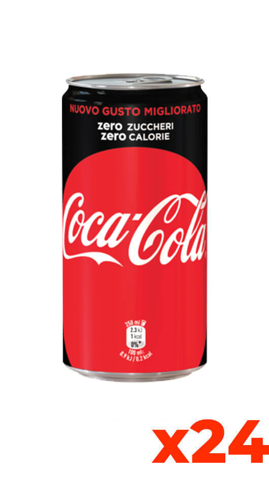 Coca Cola Zero Slim - Verpackung 25cl x 24 Dosen