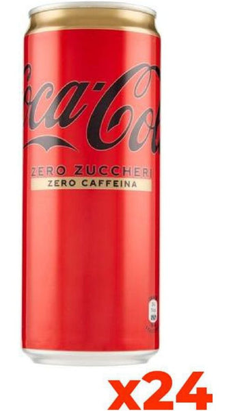 Coca Cola Zero Senza Caffeina - Confezione cl. 33 x 24 Lattine Sleek