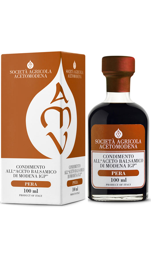 Condimento All'Aceto Balsamico Di Modena IGP - Pera 100ml - Eingepackt - Acetomodena