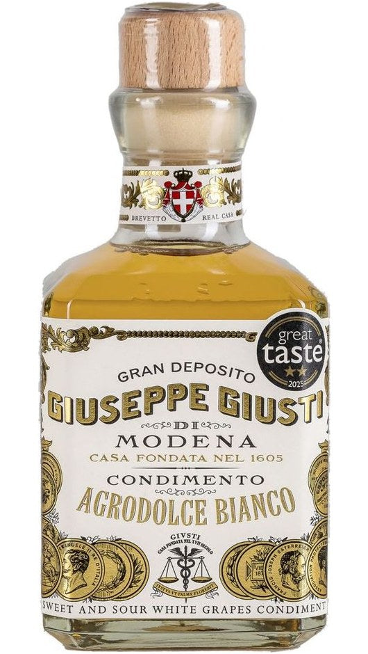 Condimento Agrodolce Bianco - 250ml - Cubica - Giuseppe Giusti