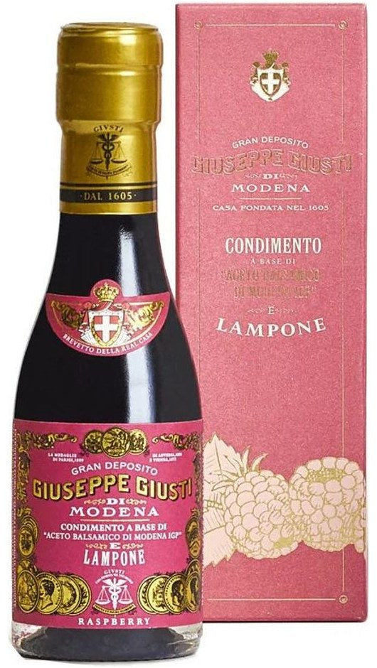 Condimento a Base di Aceto Balsamico di Modena IGP 100ml - Lampone - Astuccio - Giuseppe Giusti