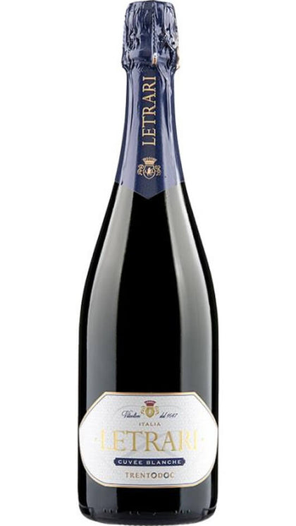 Spumante Brut Trentodoc Metodo Classico - Cuvèe Blanche - Magnum - Eingepackt - Letrari
