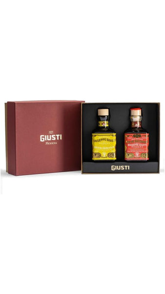 Cofanetto Misto Condimenti - Duetto Olio EVO 250ml + 3 Medaglie d'Oro 250ml - Giuseppe Giusti
