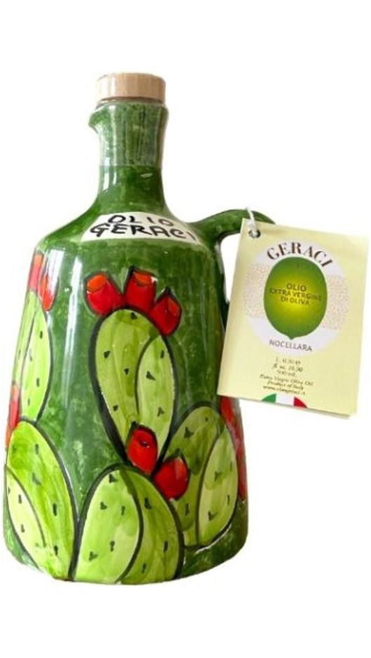 Nocellara del Belice Natives Olivenöl Extra - 500ml - Ceramica Casa - Geraci