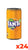 Fanta Slim - Confezione 25cl x 24 Lattine