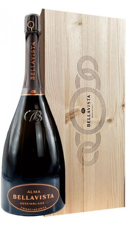 Franciacorta DOCG Grande Cuvée Alma Brut - Jeroboam - Caisse en Bois - Bellavista