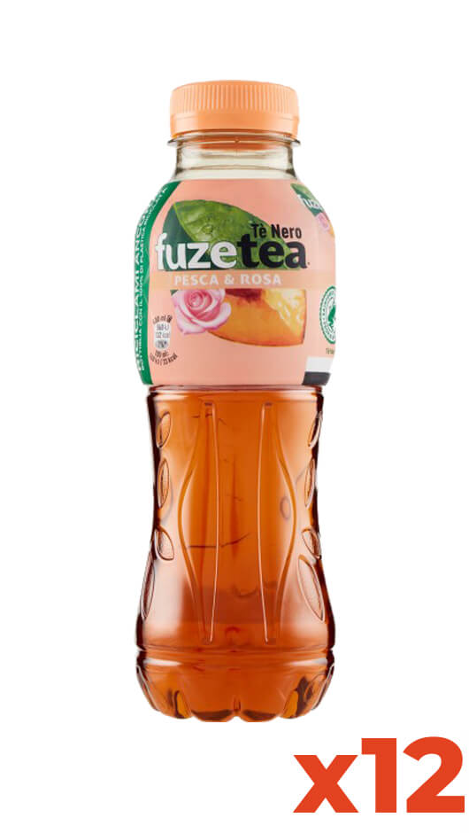 Fuze Tea Peach & Rose - Pet - Pack cl. 40 x 12 Bottles – Bottle of Italy