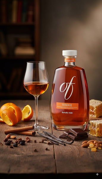 Dorange OF Capsule Collection - OF Dorange 70 cl + 2 Calici Dorange Limosa - Bonollo