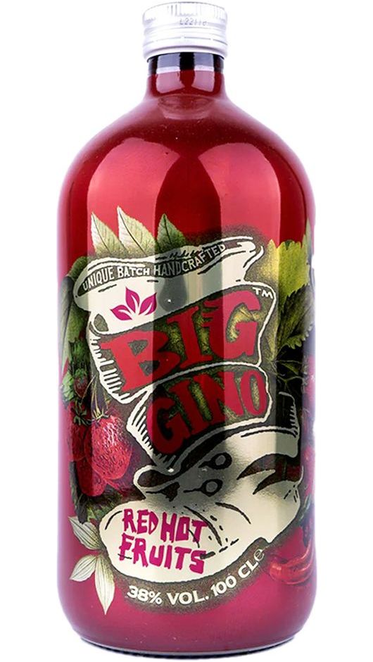 Gin Big Gino Red Hot Fruits 100cl - Roby Marton