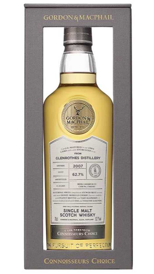 Glenrothes 2007 - Imbottigliato Nel 2023 - 70cl Invecchiato 16 Anni - Connoisseurs Choice - Gordon & Macphail