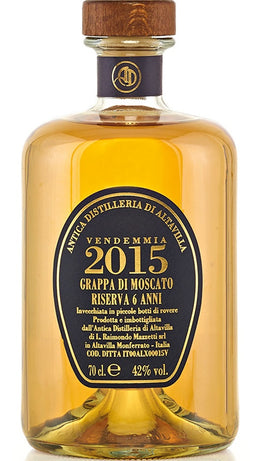 Grappa A.D.Altavilla Moscato 2004 70cl - Legno