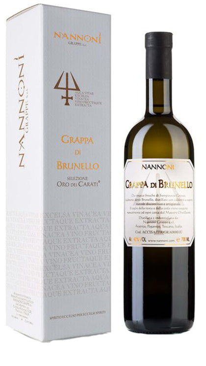 Grappa di Brunello Bianca Oro dei Carati - 70cl - Eingepackt